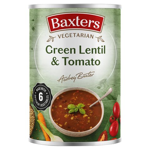 Baxters Vegetarian Green Lentil & Tomato Soup 400g