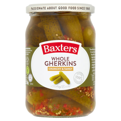 Baxters Whole Gherkins Crunchy and Tangy