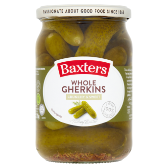 Baxters Whole Gherkins Crunchy Sweet 600g
